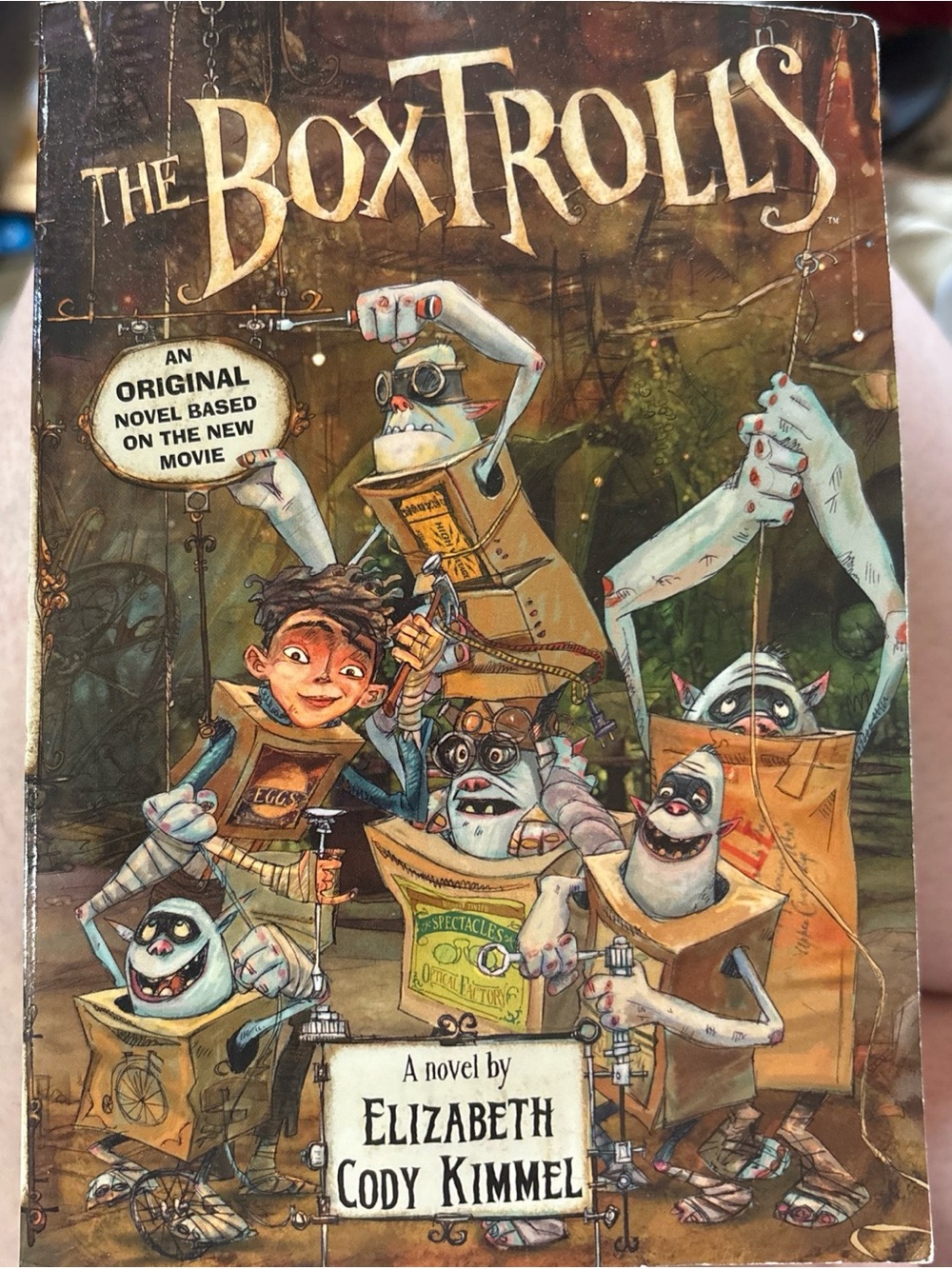 Scholastic The Boxtrolls Illustrated Book Cover - Brown, Green, Blue